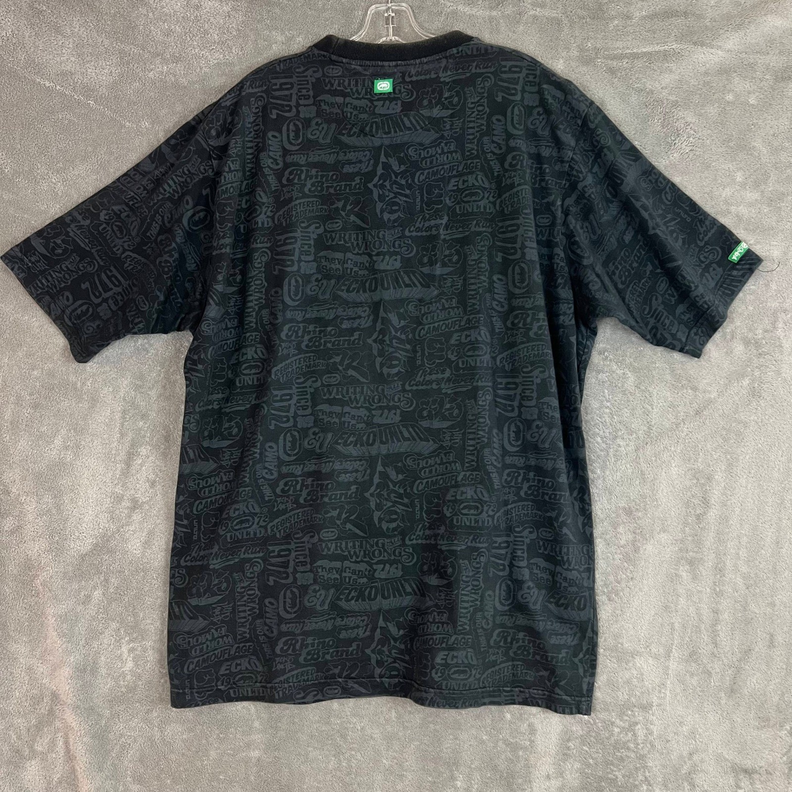 Y2K Ecko Unltd Graphic T Shirt Mens XL Graffiti Style Grunge Skater Streetwear