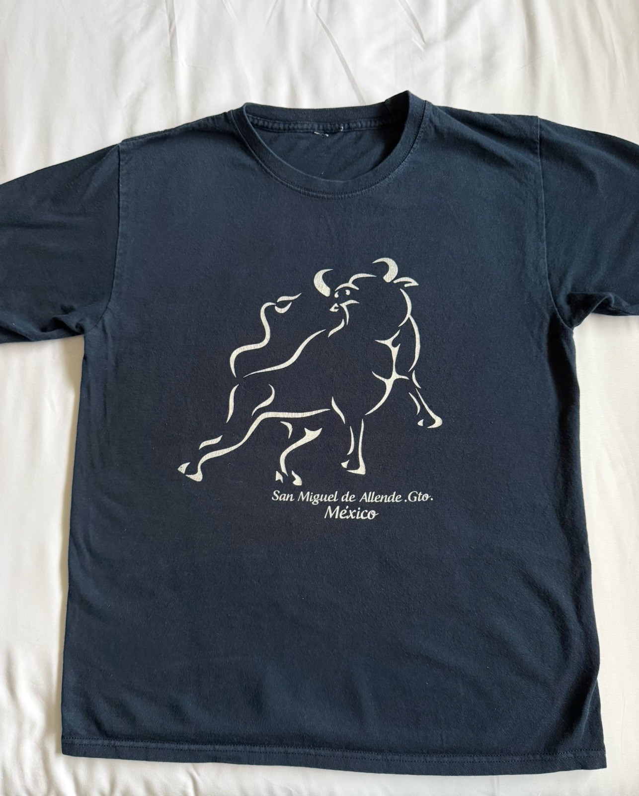 San Miguel de Allende Mexico Bull Graphic Souvenir T-Shirt Black Men’s Size M