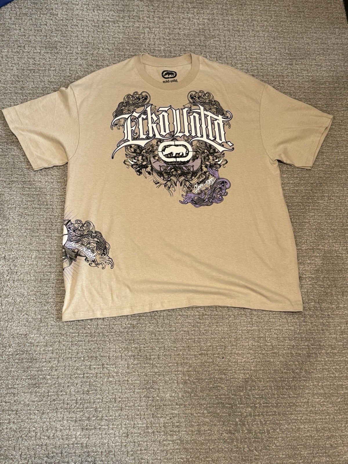 Y2K Echo Unltd Graffiti Double Sided T Shirt Size XL Mens