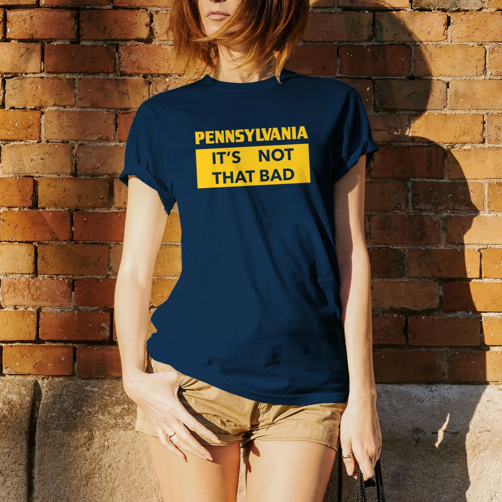 Pennsylvania It&rsquo;s Not That Bad – State Pride T-Shirt – Navy