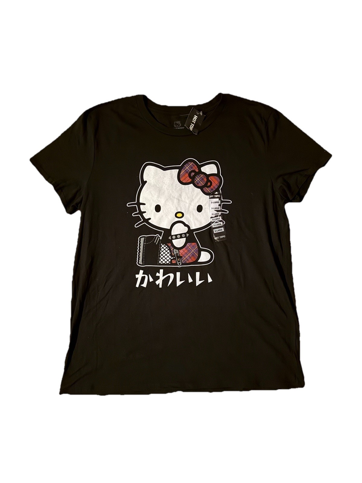 Hello Kitty Punk T-Shirt From Hot Topic NWT