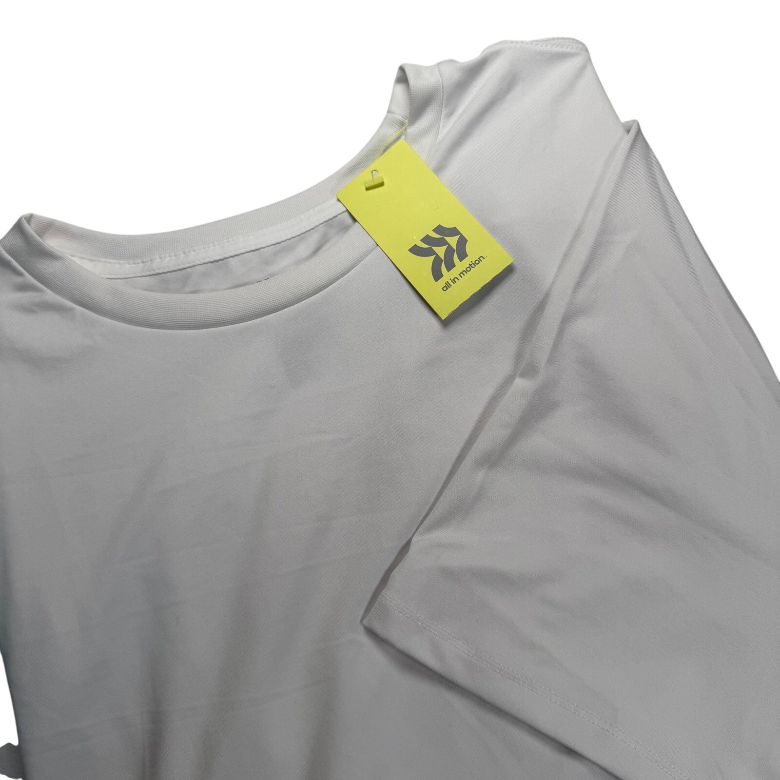 All in Motion Performance Tee Men&rsquo;s XL White Short Sleeve Relaxed Fit NWT