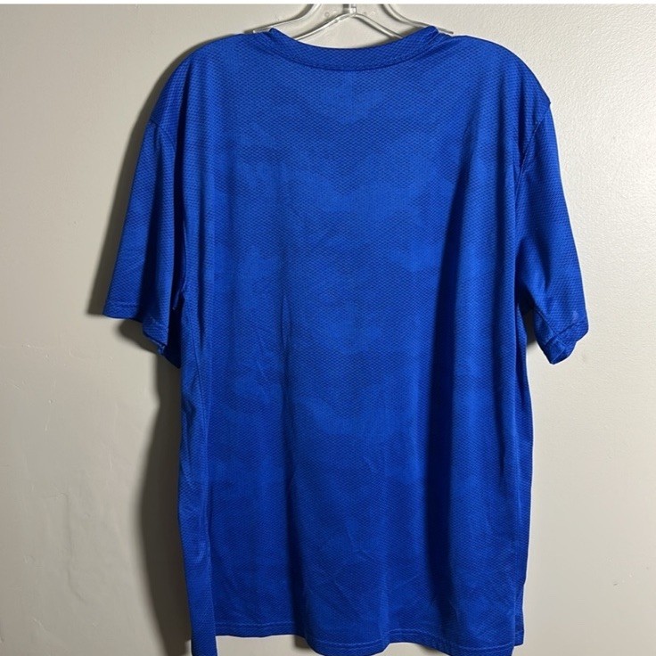 Nike Superset Dri-Fit Blue waffle knit Polyester Y2K Performance T-Shirt Size XL
