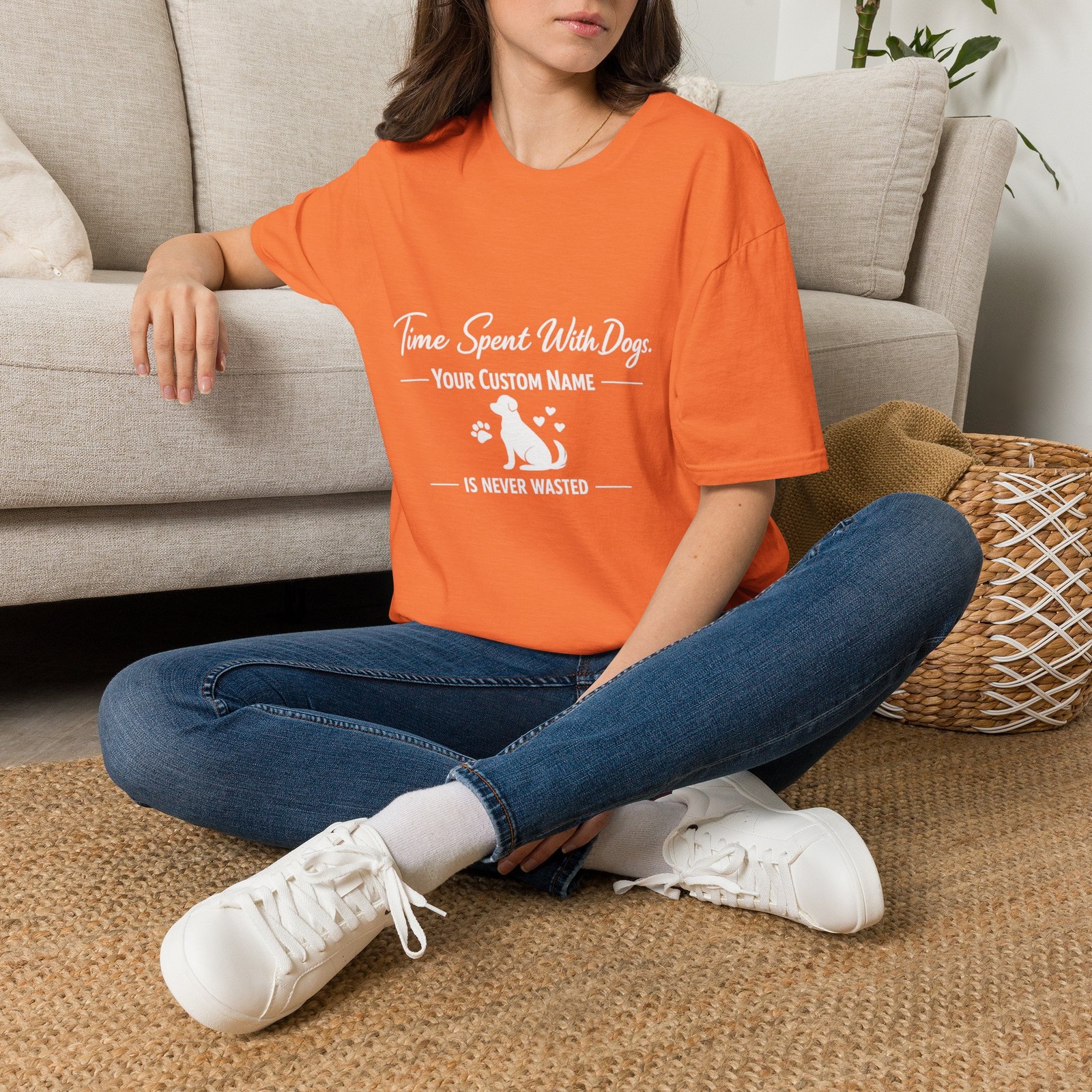 Matching Dog Lover Shirts – Custom Pet Name Tee – Couple Gift for Dog Owners