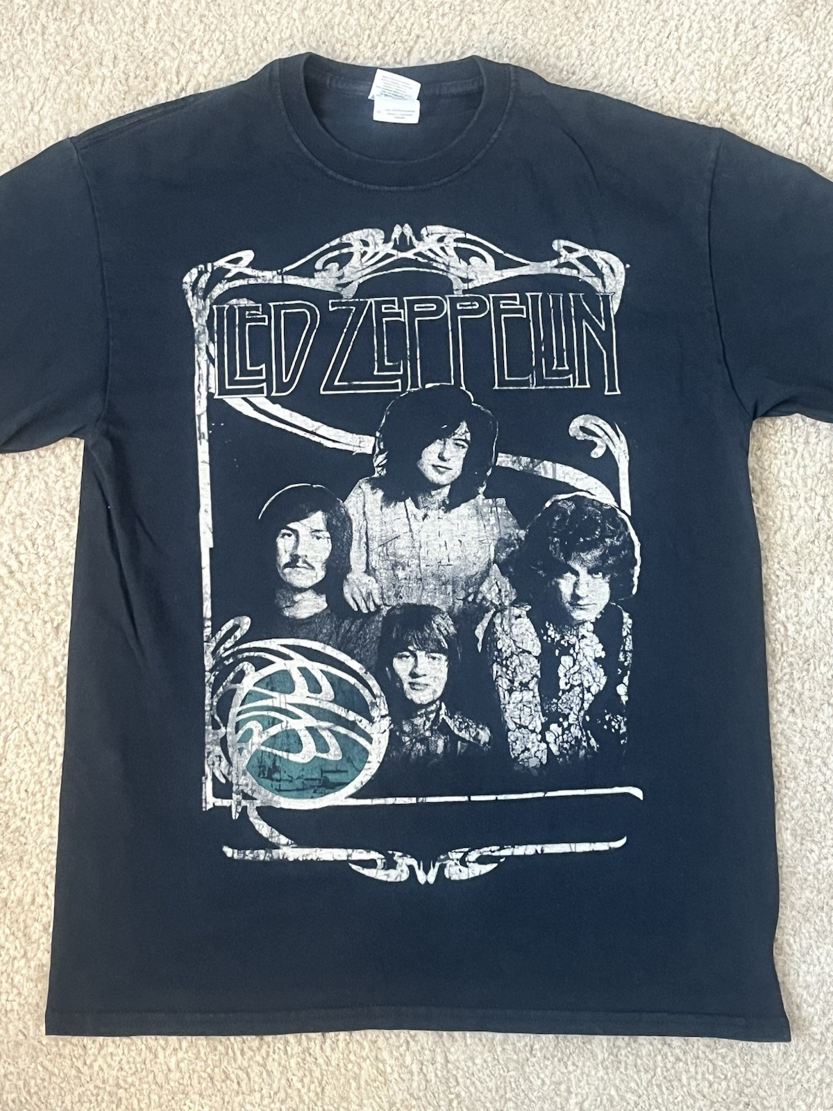 Led Zeppelin Men’s Medium Black Tshirt