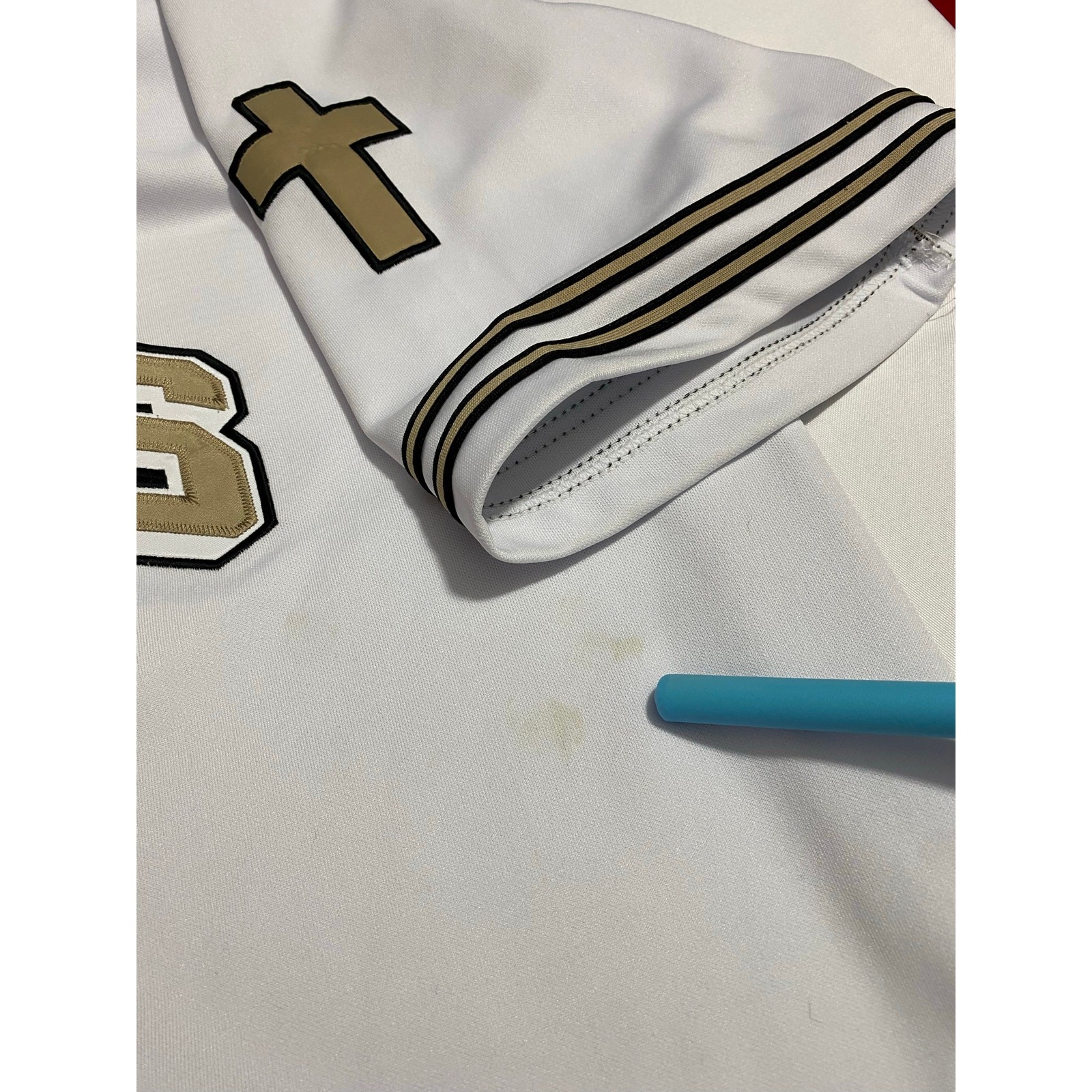 Colosseum Athletics Jesus Christ Baseball Jersey — White Stitch Logos 2XL