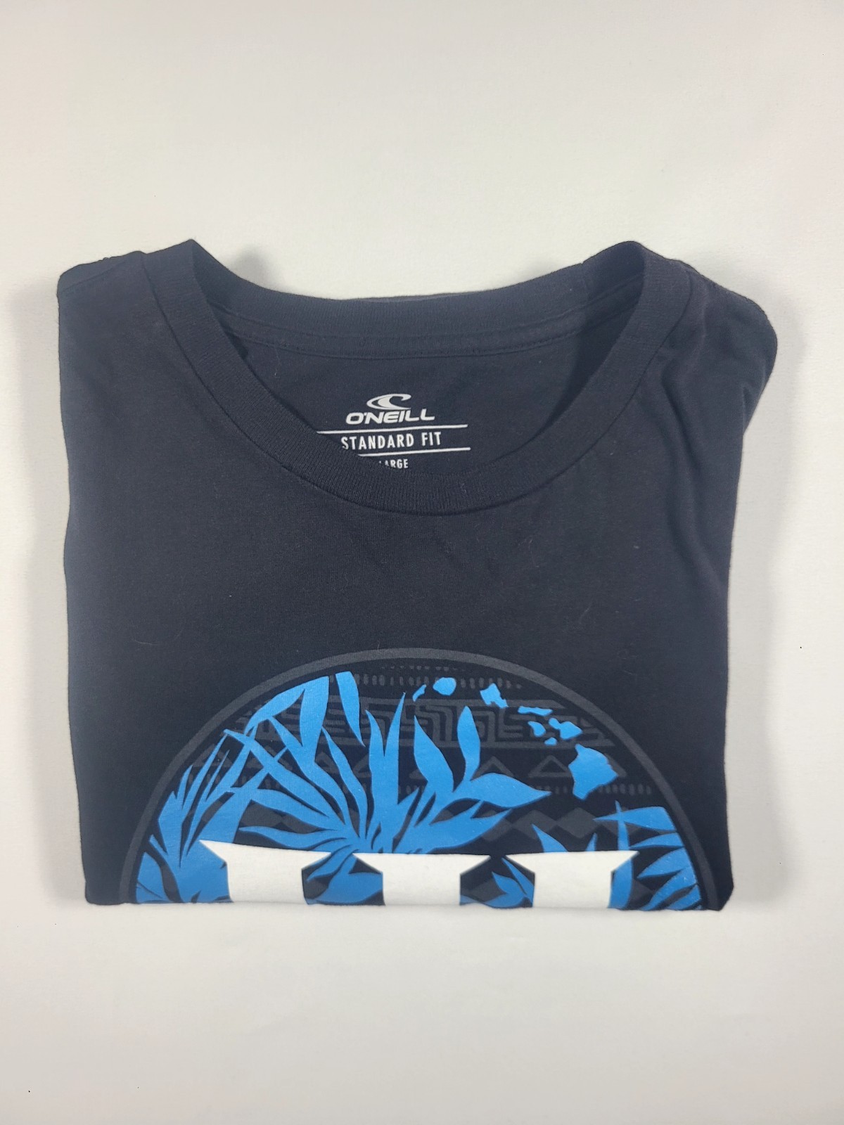 O&rsquo;Neill Standard Fit Hawaii Graphic Print Crew Neck Short Sleeve T-Shirt L