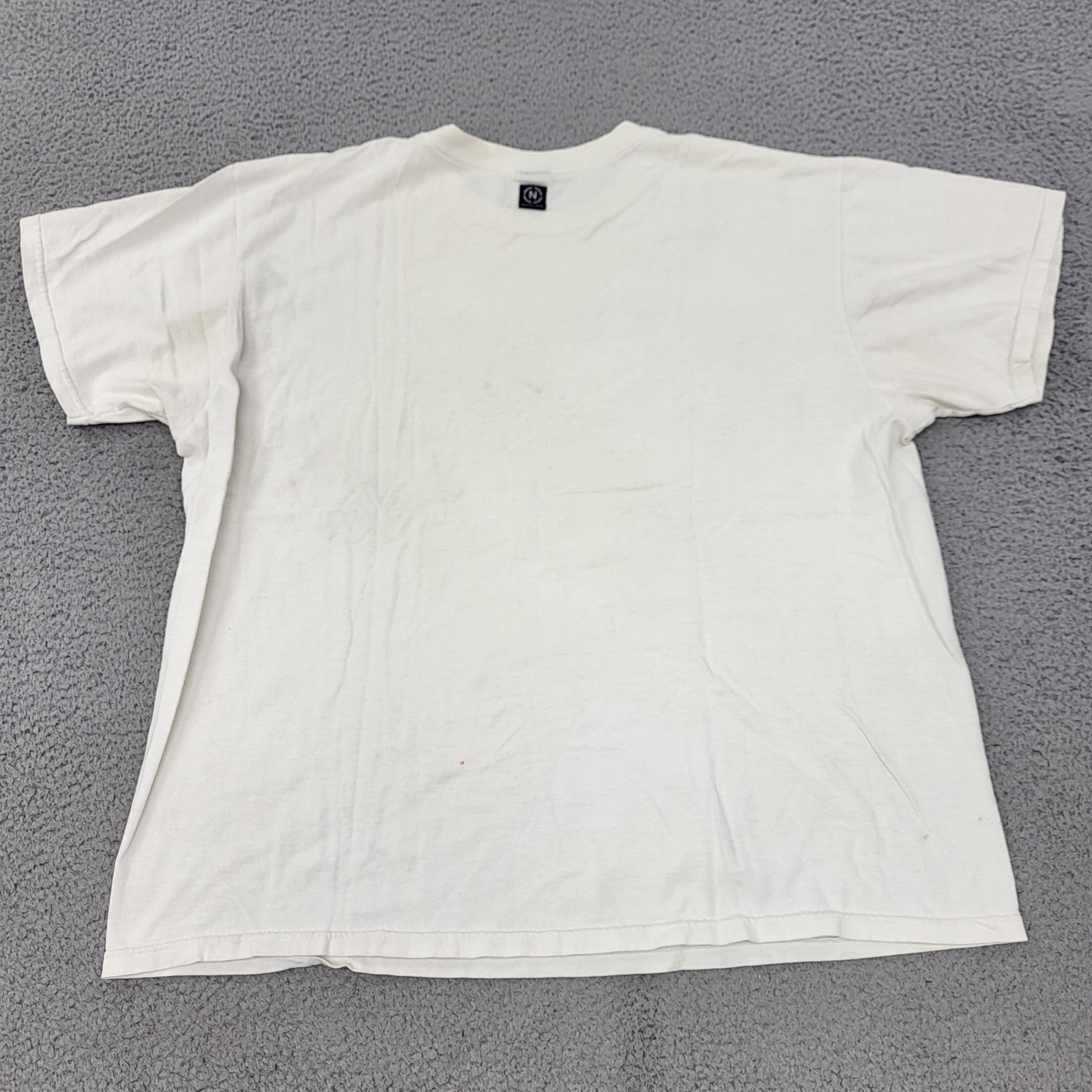 Nautica Jeans Shirt Mens XL VTG White Logo Graphic