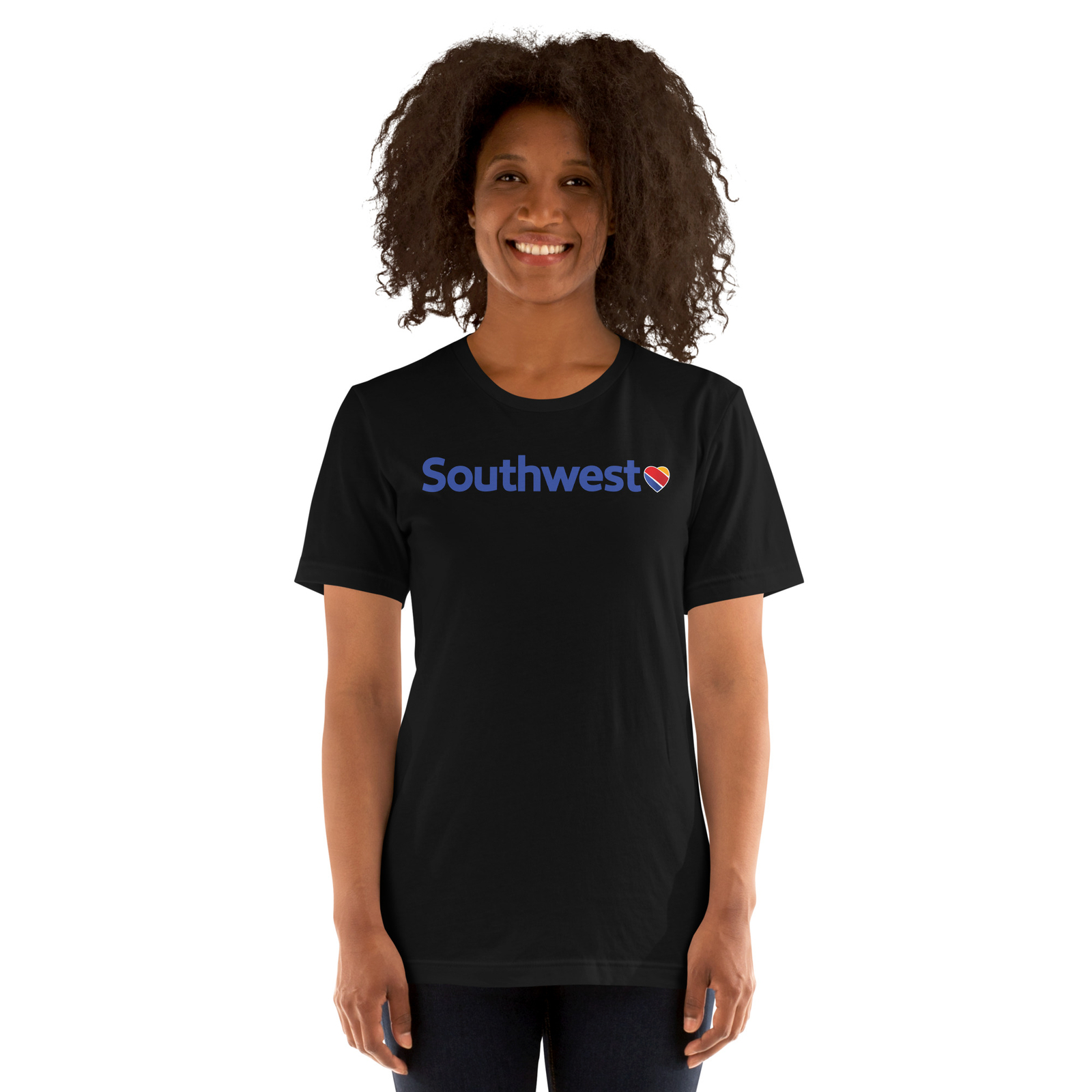 Hot!! Southwest Airlines Logo Unisex Tee S-5XL Flight Crew USA