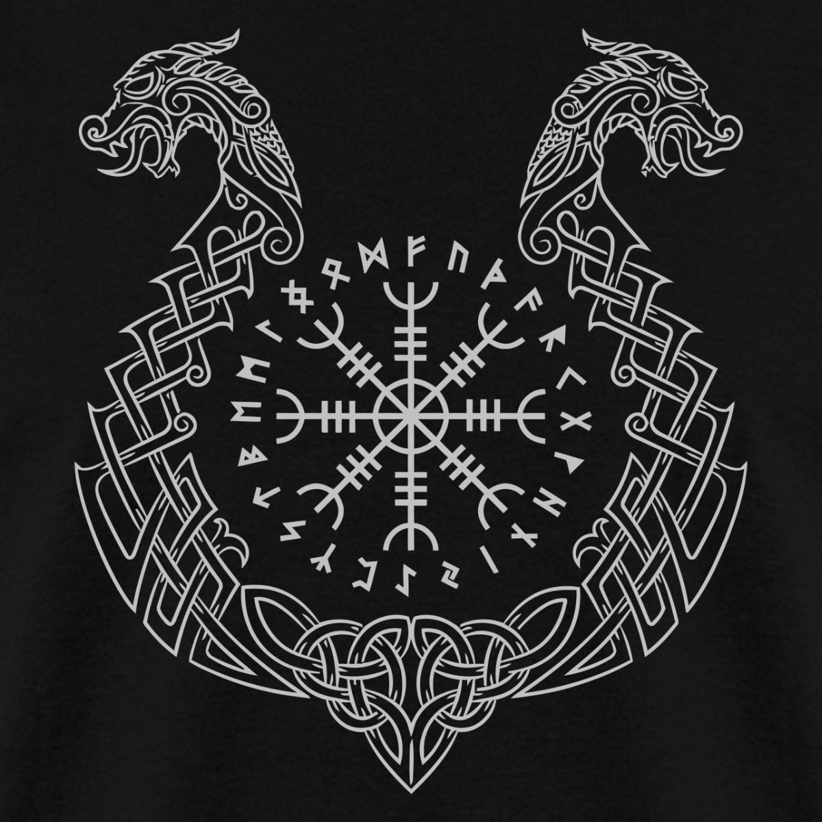 Norse Mythology Helm Of Awe Viking Men&rsquo;s T-Shirt