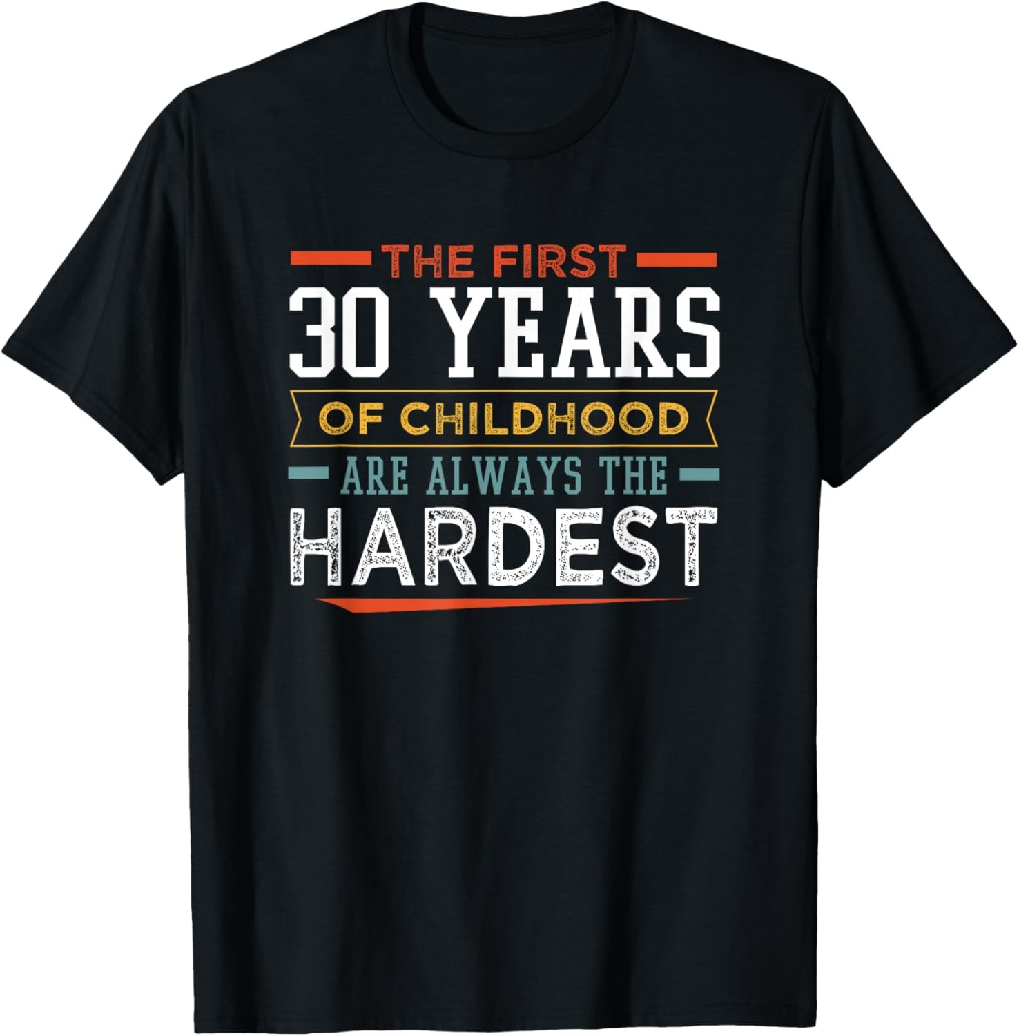 The First 30 Years Of Childhood Funny 30th Birthday Humor T-Shirt