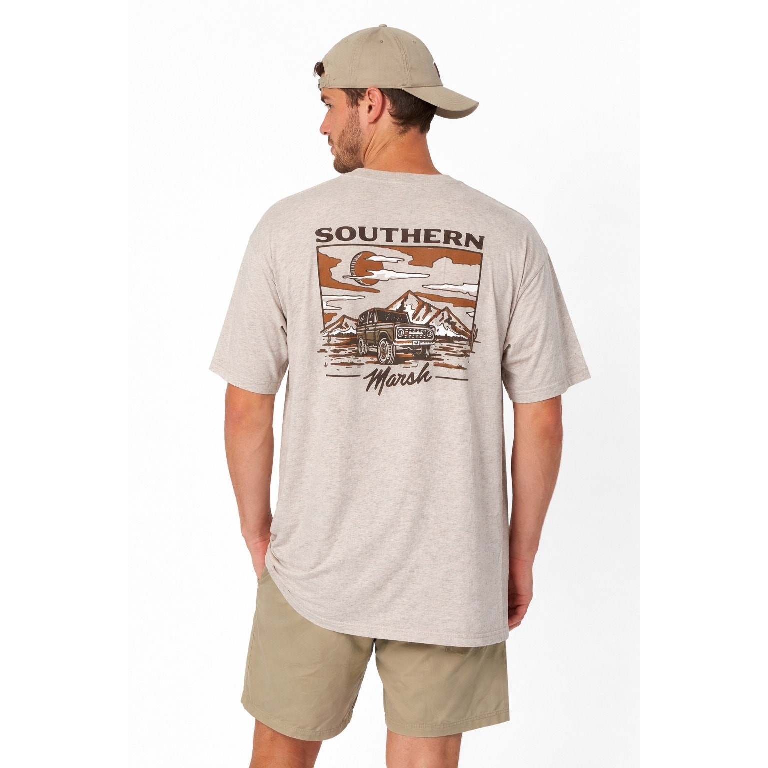 Southern Marsh High Desert Rodeo Tee 2XL Beige Off Roading Graphic T-Shirt