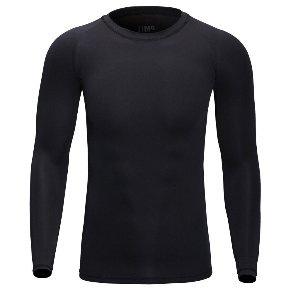 Men&rsquo;s Quick Dry T-Shirt Top Long Sleeve Winter Thermal Undershirt Sports Tops US
