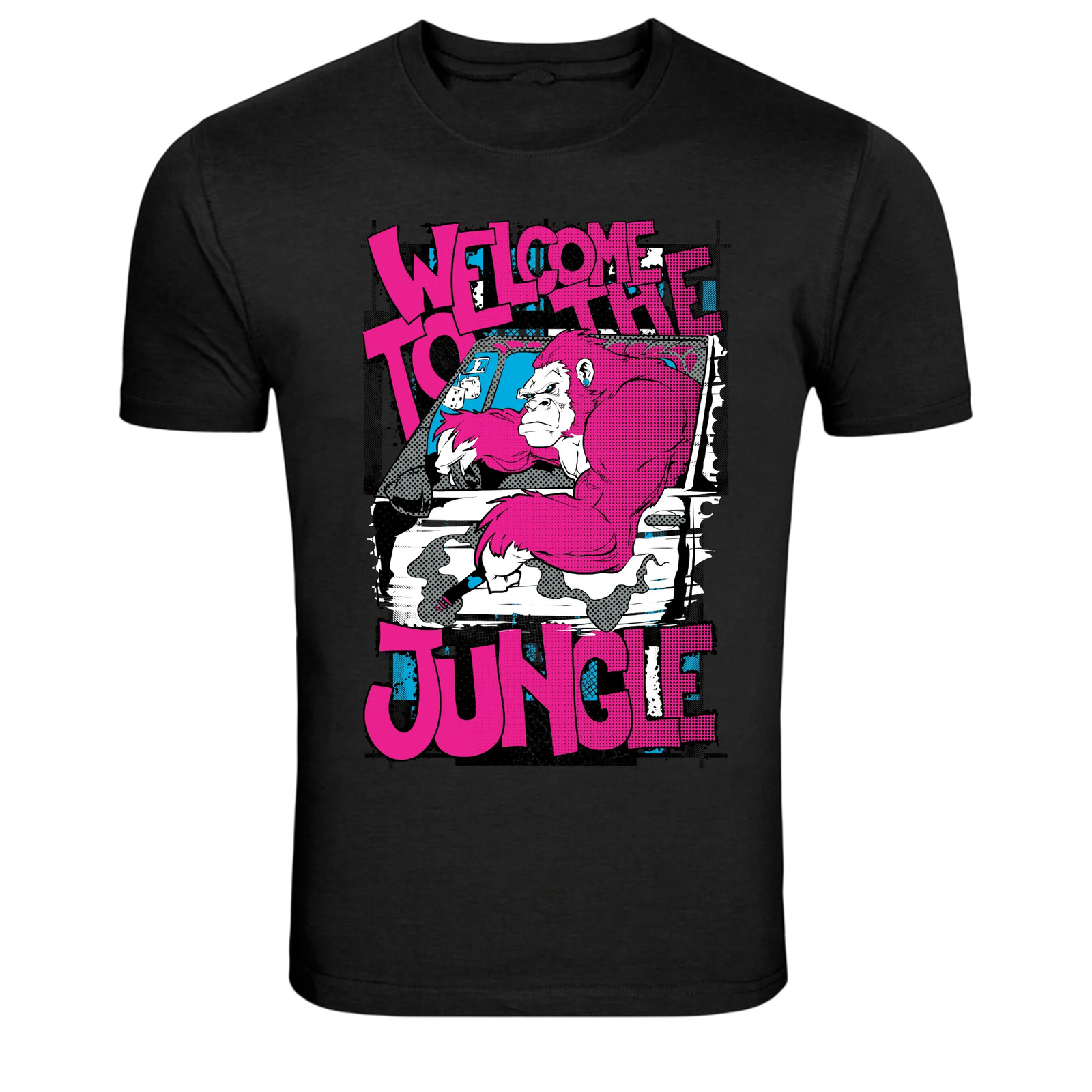 Welcome To The Jungle Gorilla Pop Art Street T-Shirt