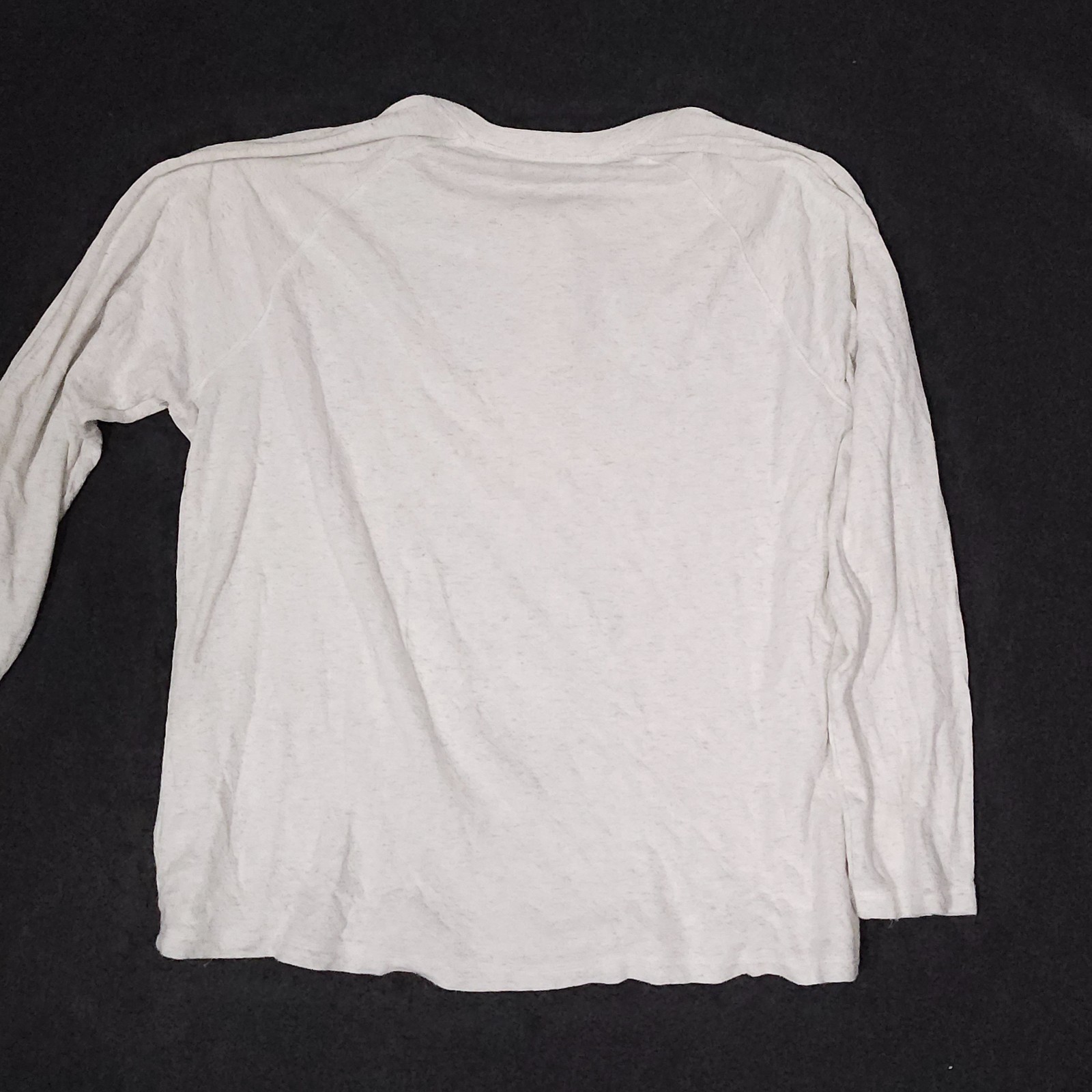 Faherty Cloud Cotton Henley Shirt Mens 2XL Gray Long Sleeve Pima Modal Casual