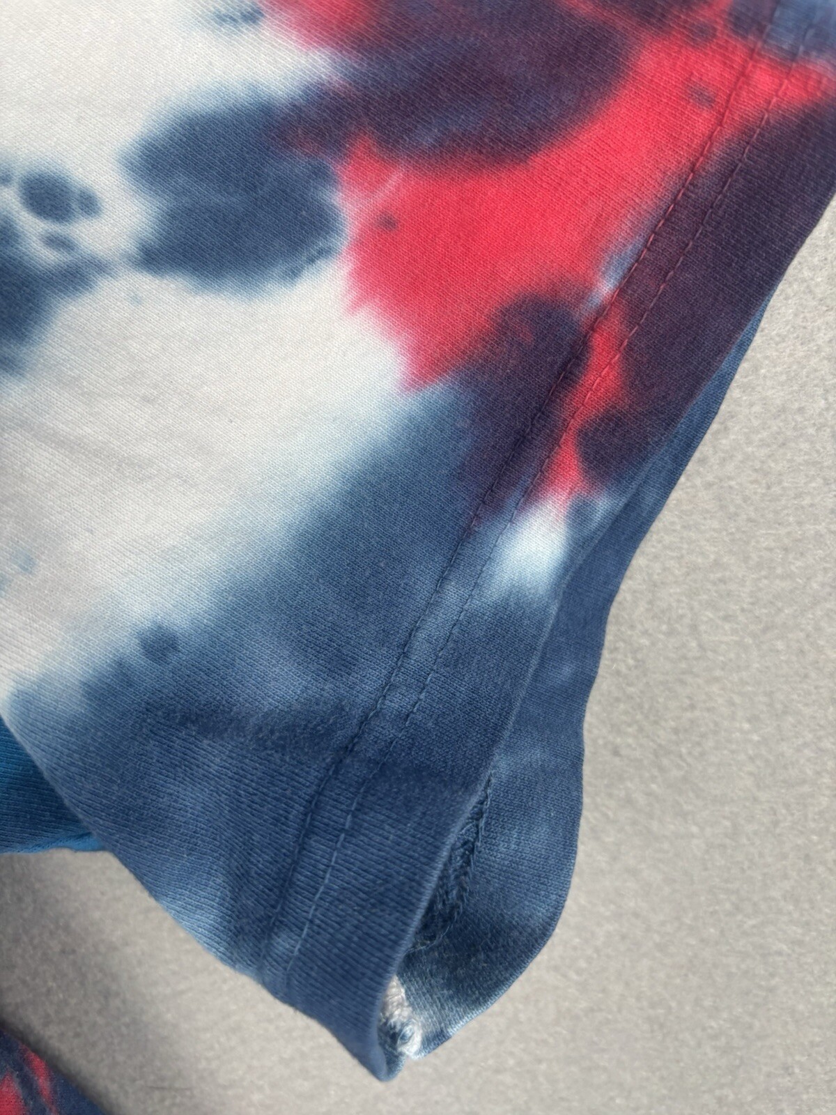 Sundog Hand Dyed Tee Mens L Lg Blue Tie Die Fastpitch 09 Summer Hippie Punk 4166