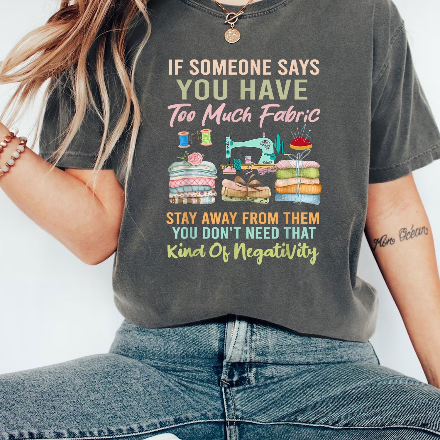 Too Much Fabric Sewing Quilting Humor Shirt, Quilter Funny T-Shirt Tee