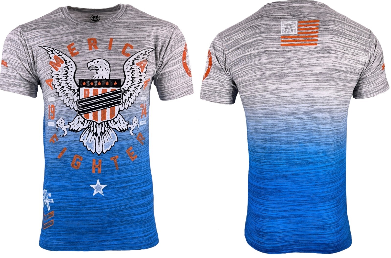 American Fighter Men&rsquo;s T-shirt VANDERPAINT Crew neck Athletic Eagle MMA