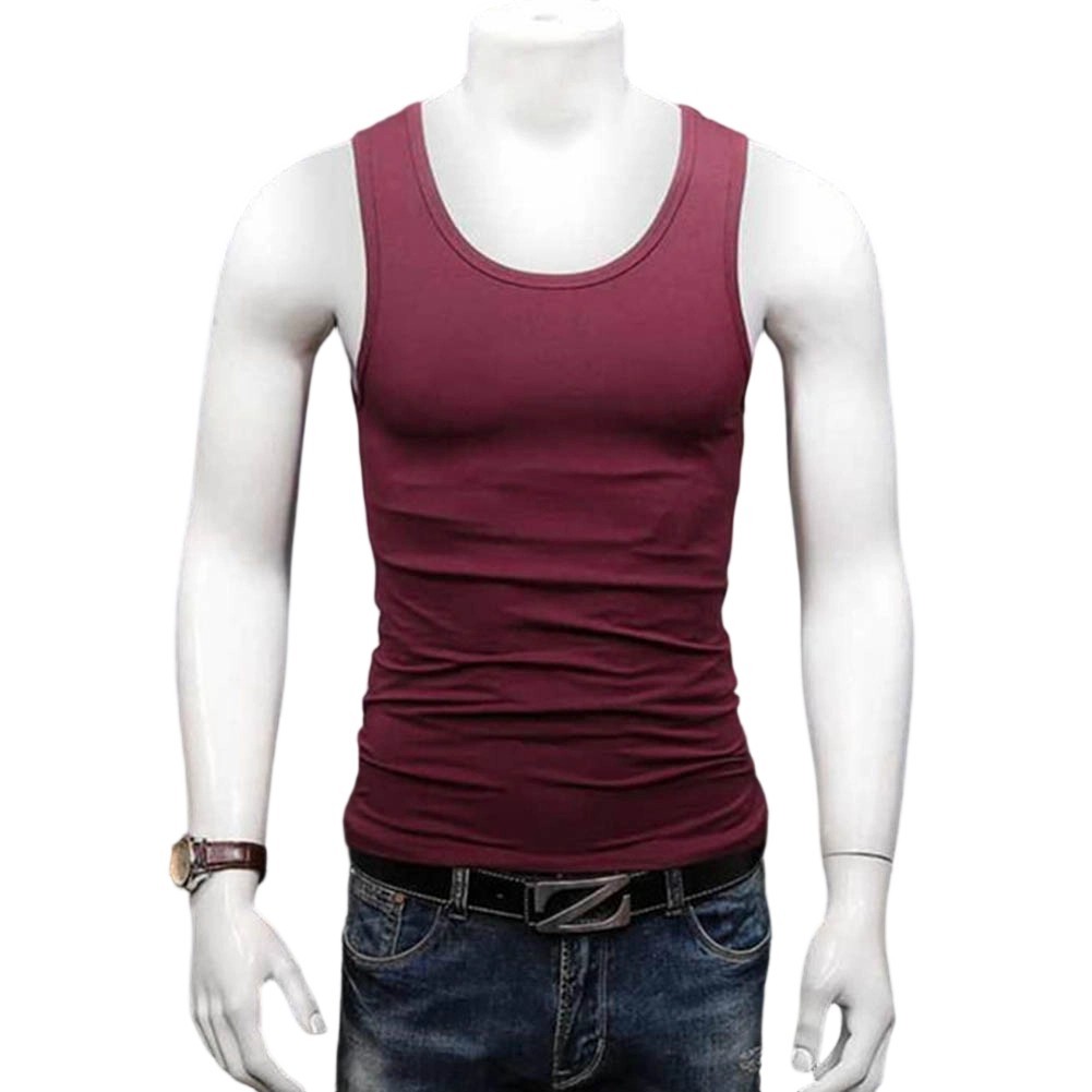 Men&rsquo;s Comfort-Fit Sleeveless Tank Top Featuring U-Neck for Daily Fitness Wear