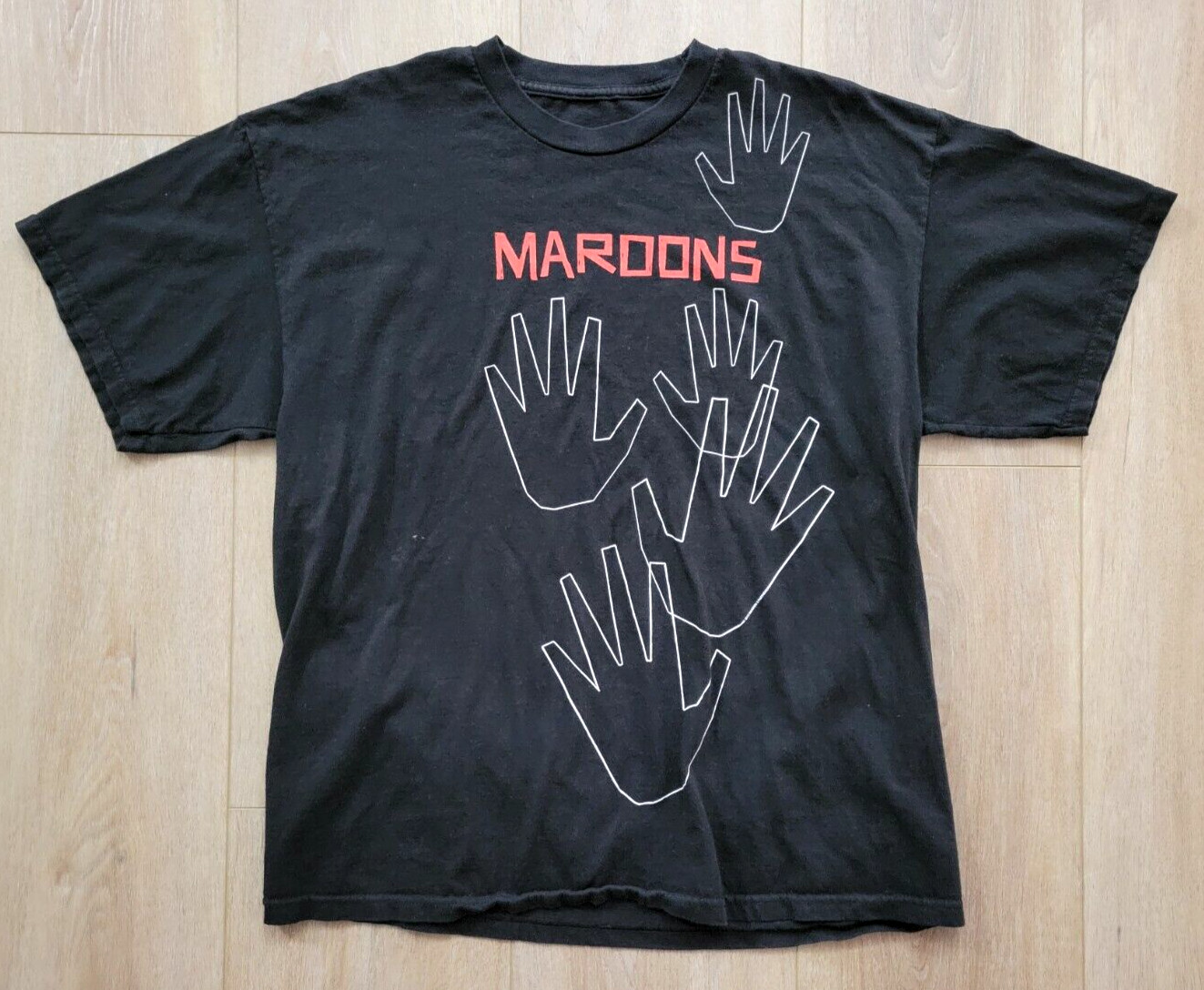Maroon 5 Concert T-Shirt Size XL Black 2010 Tour Adam Levine