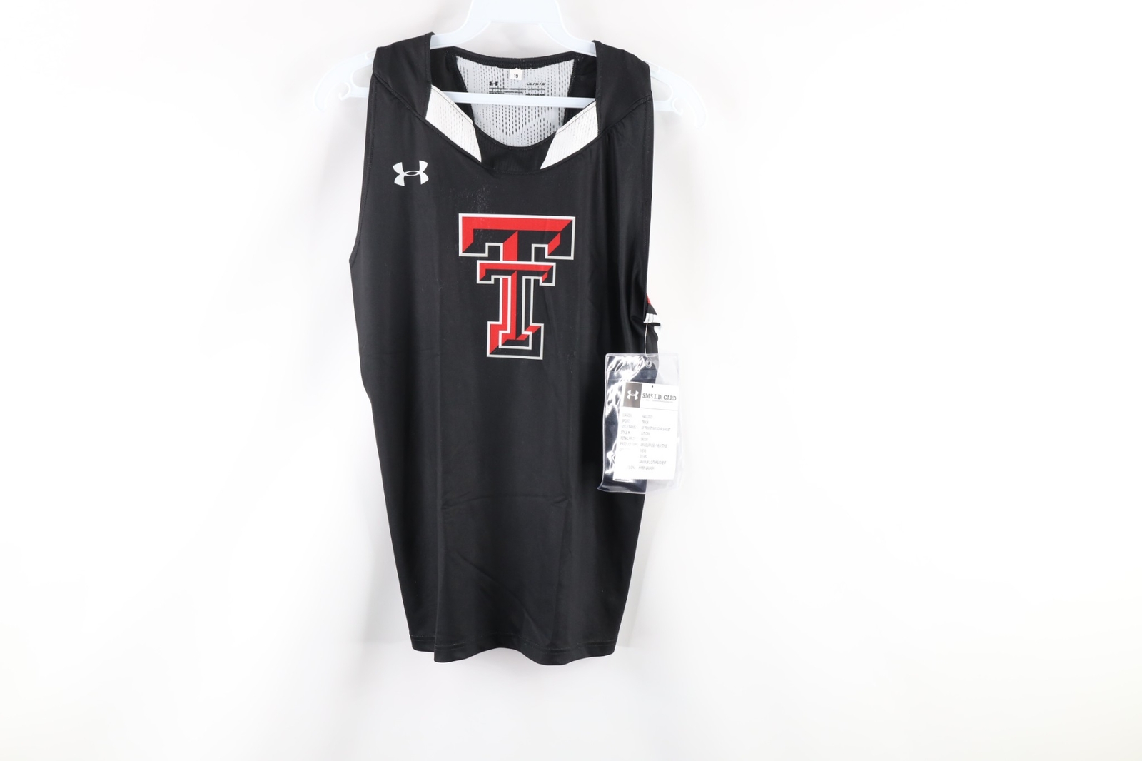 New Under Armour Mens L Sample Texas Tech University Track Competition Jersey