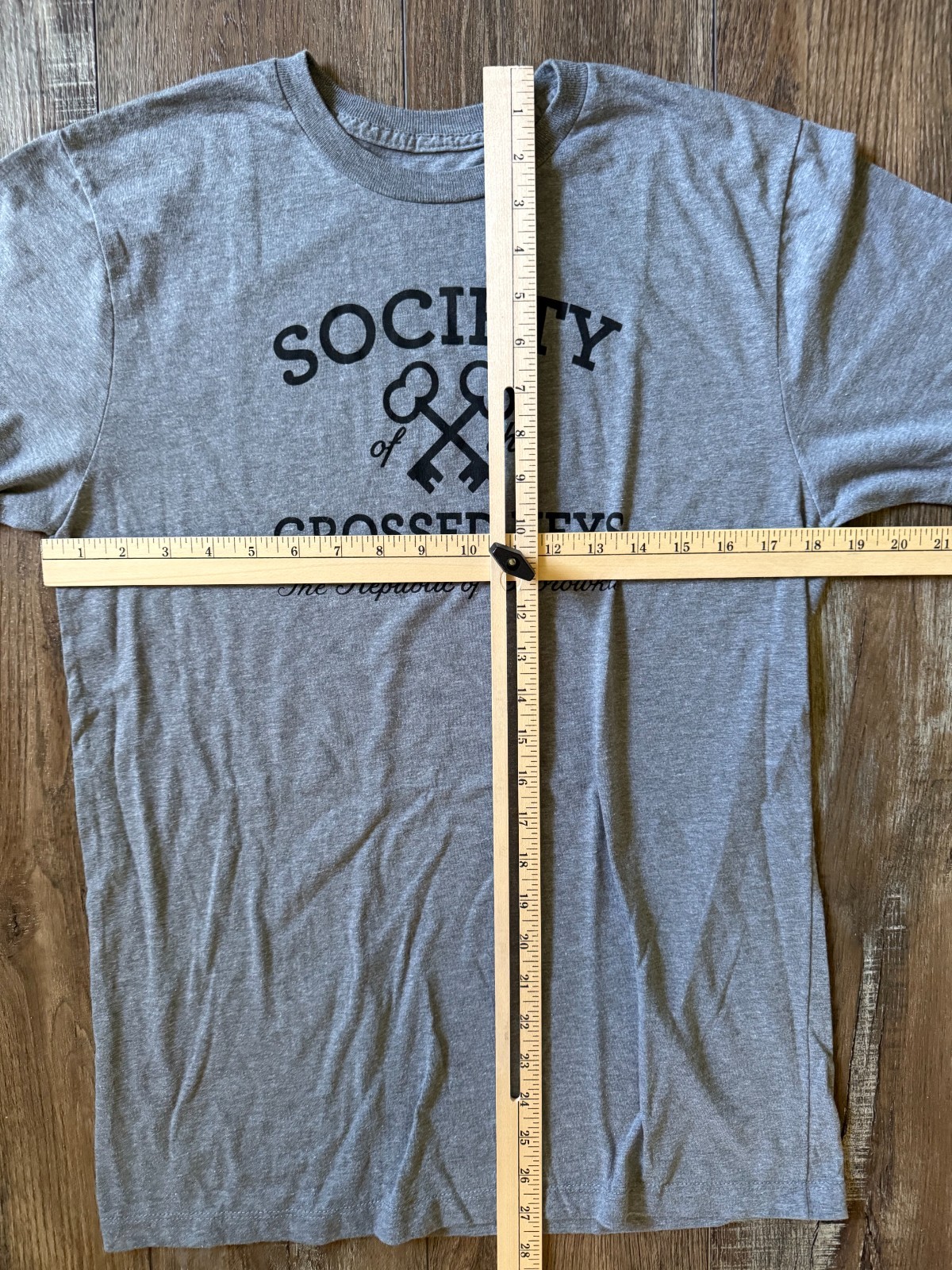Grand Budapest Hotel T-Shirt Wes Anderson Heather Grey Size Medium