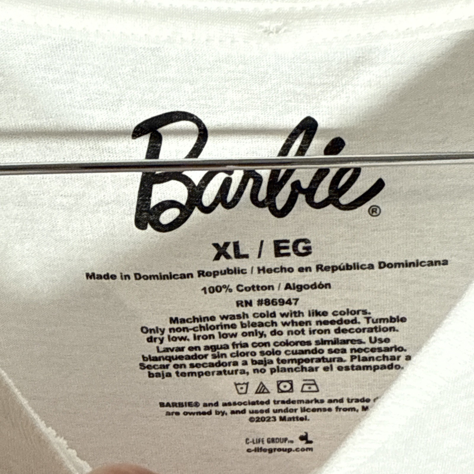 Barbie Phenominal Racing T-Shirt Men&rsquo;s XL 1959 White 2023. NWOT