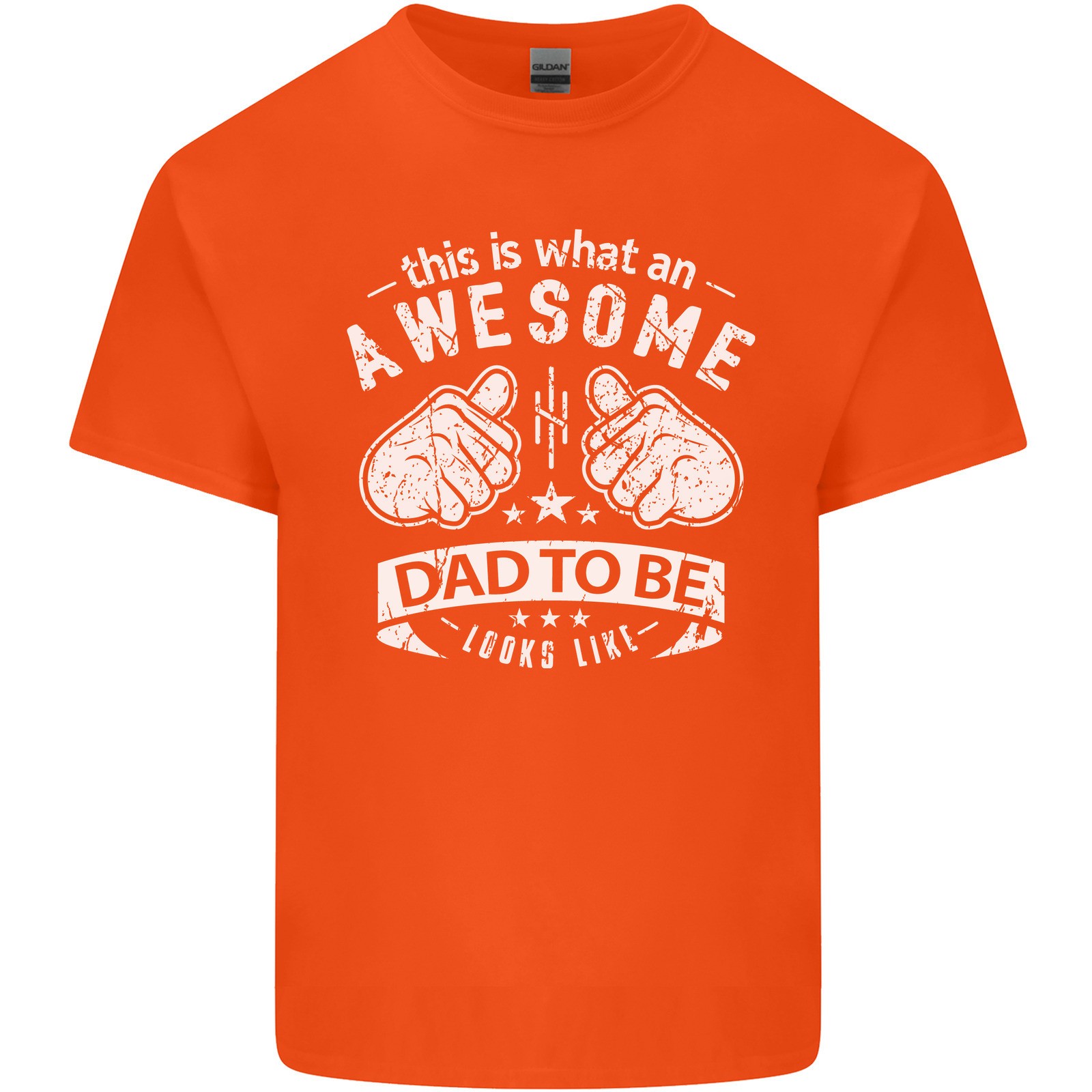 Awesome Dad to Be Looks New Dad Daddy Mens Light Cotton T-Shirt