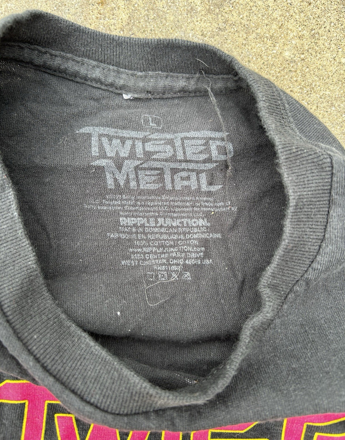 Twisted Metal Shirt Black Size Mens L Pink Yellow Clown 100 Cotton Vintage Bliss