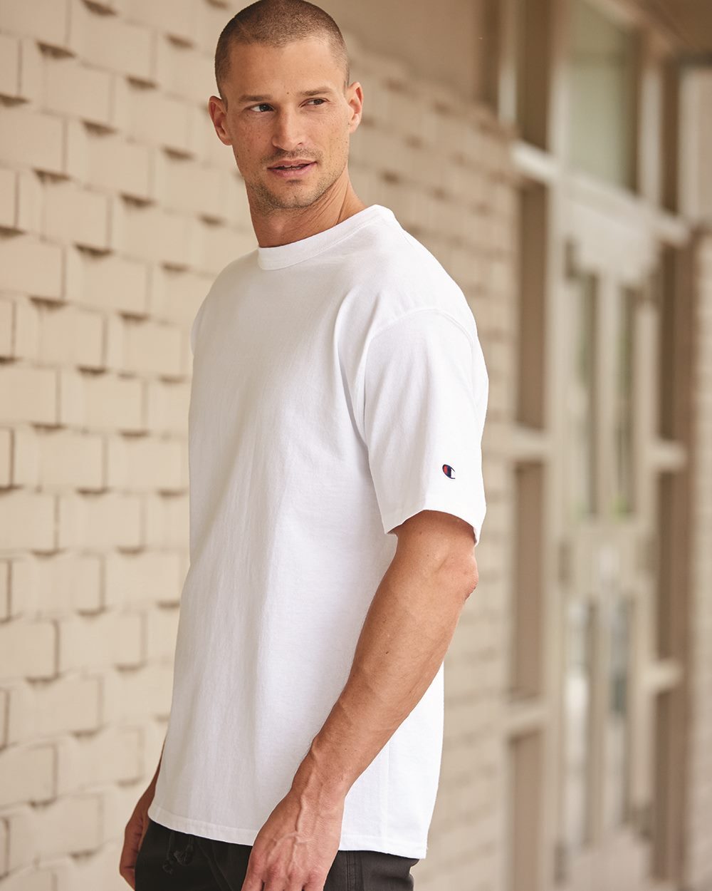 Champion Men&rsquo;s Size S-3XL Heavyweight, 100% Cotton Jersey, Tee, HERITAGE T-shirt