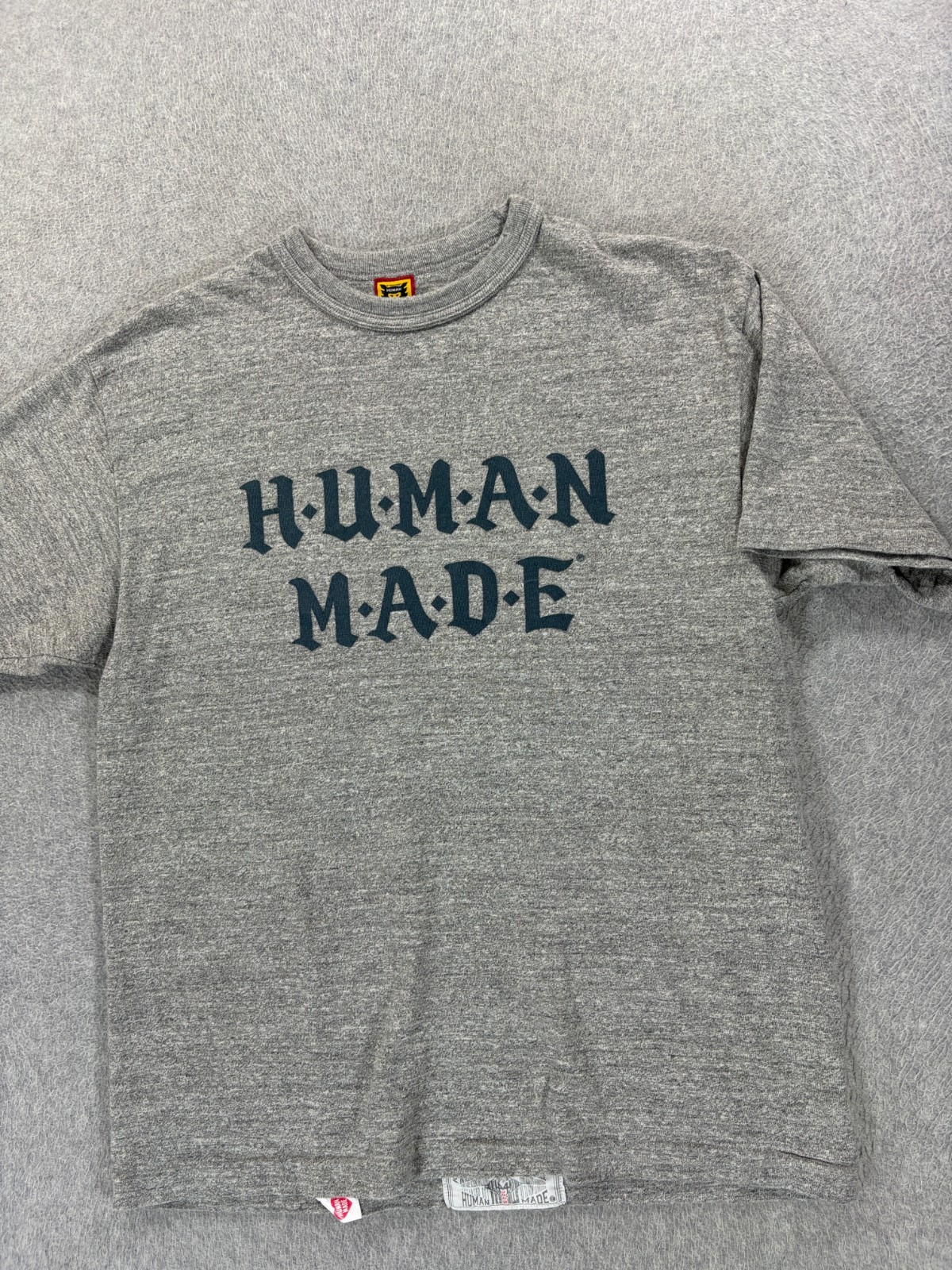 Human Made Premium Screened Logo Crew Tee Shirt (Men&rsquo;s Large) Gray