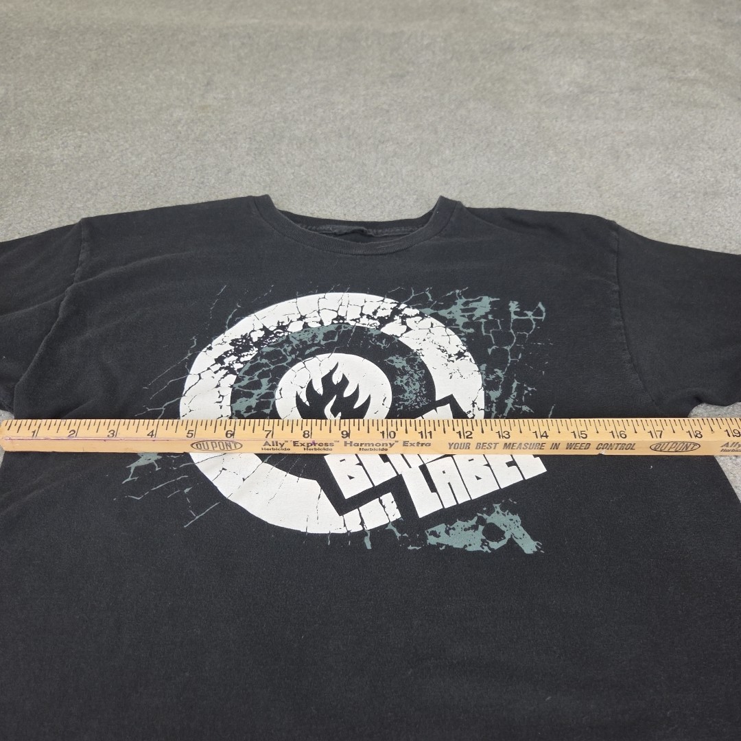 Vintage Black Label Skateboards T-Shirt 90s Y2K Size XS No Size Tag