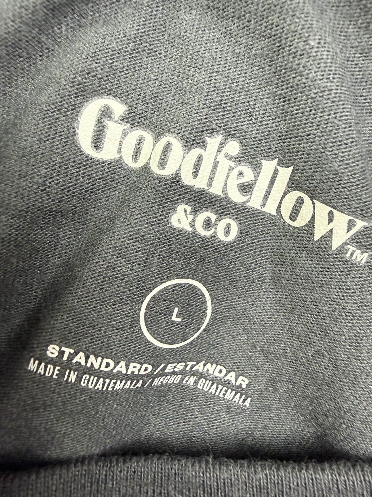Goodfellow & Co Shirt Mens Large Gray Skull Graphic Standard Fit T-Shirt