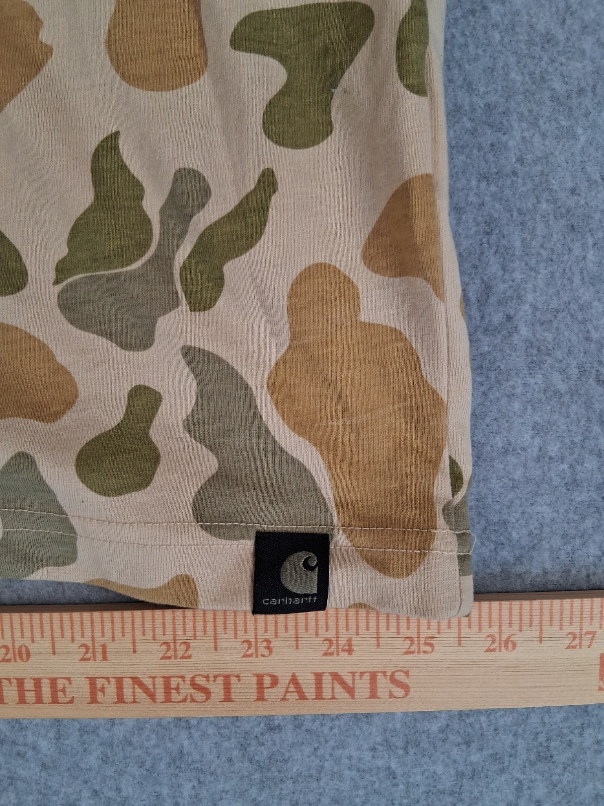 Carhartt Relaxed Fit Beach Sigature Camo Pocket Cotton T-Shirt Size Men&rsquo;s X L