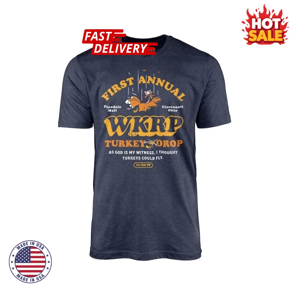 (Dark heather) Turkey Drop Unisex Inspired T-Shirt Retro Throwback Tee HOT ITEM