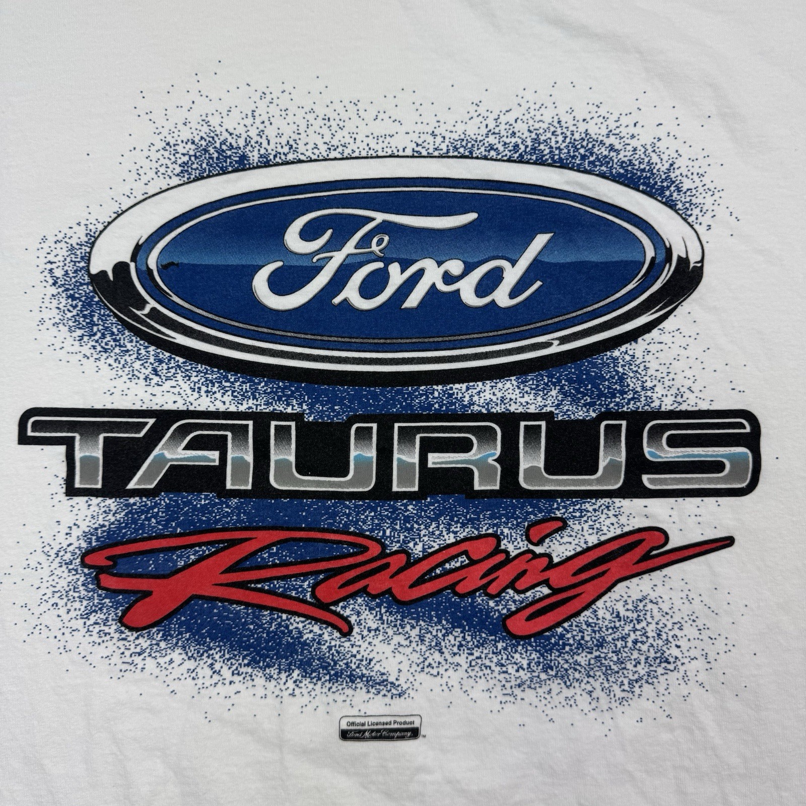 Vintage Ford Taurus Racing T Shirt Adult 2XL Cars Sports Big Graphic 90s USA
