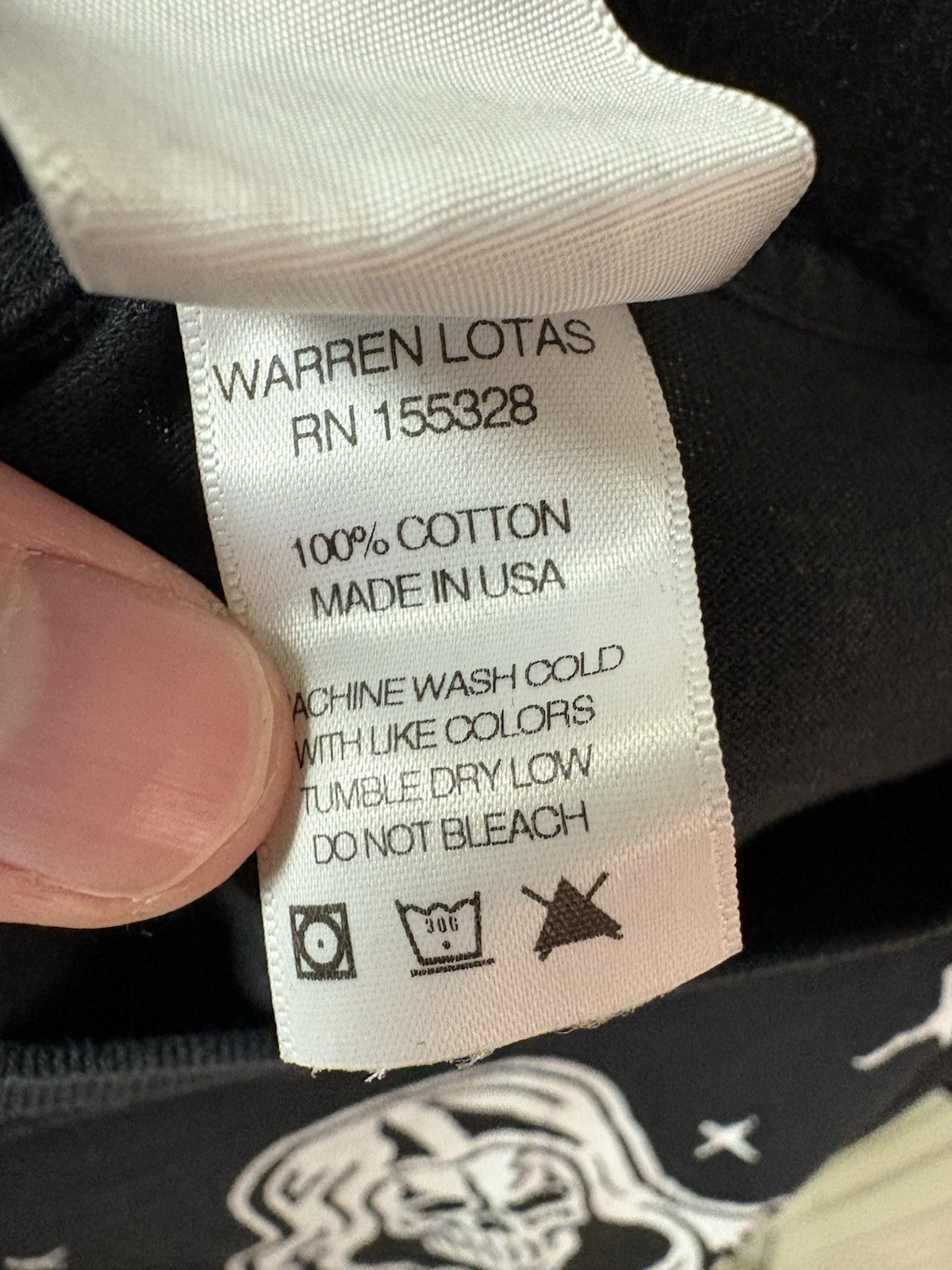Warren Lotas VS The World Reaper Tee Black Large