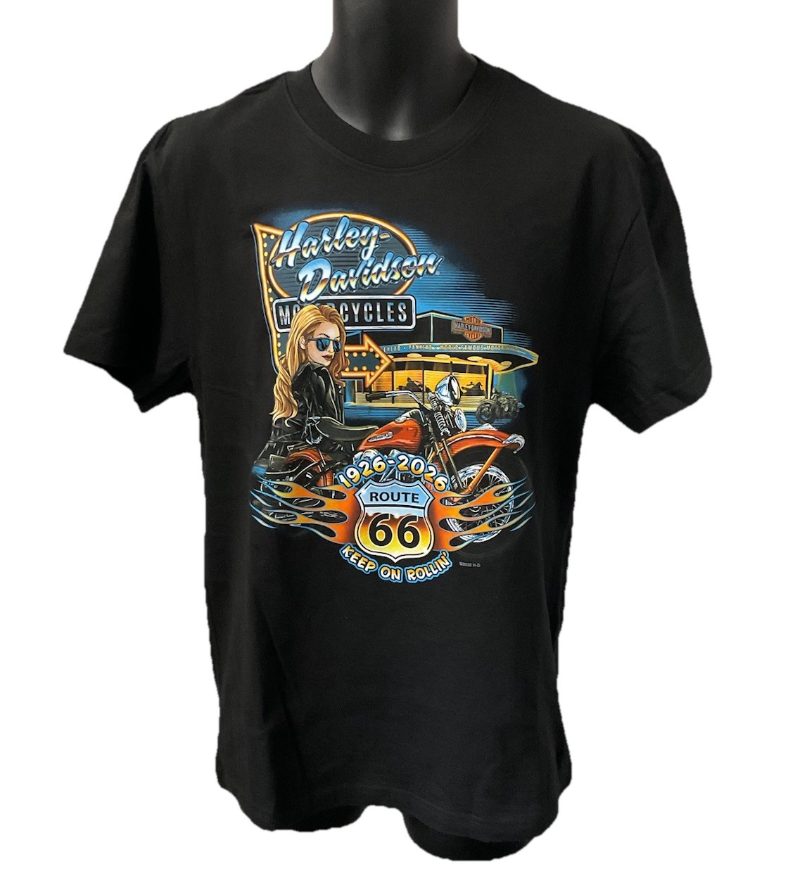 Harley Davidson Men&rsquo;s HD66 Ride Short Sleeve T-Shirt Black 3003101-CBLK