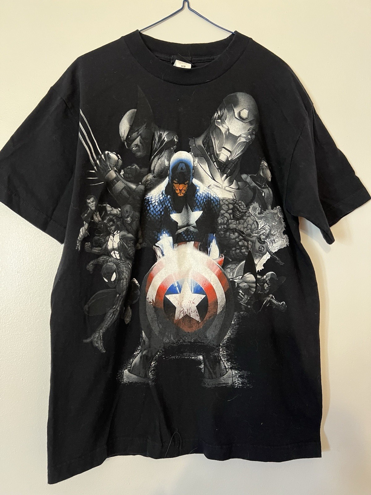 Vintage Mad Engine Captain America + Other Heroes Shirt Marvel Men’s Medium