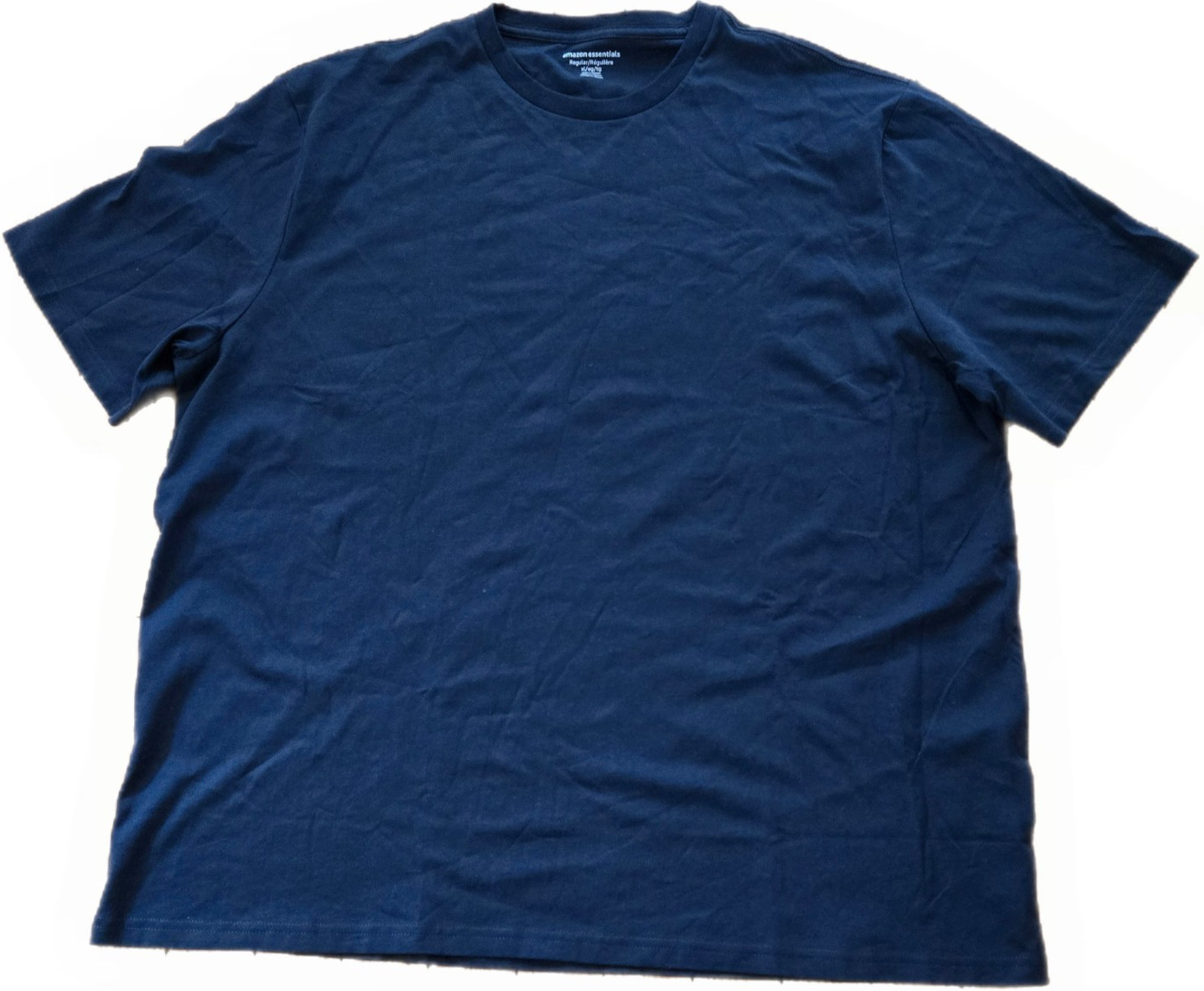 Amazon Essentials Men&rsquo;s Size XL Navy Short Sleeve T-Shirt Chest 49in Length29in