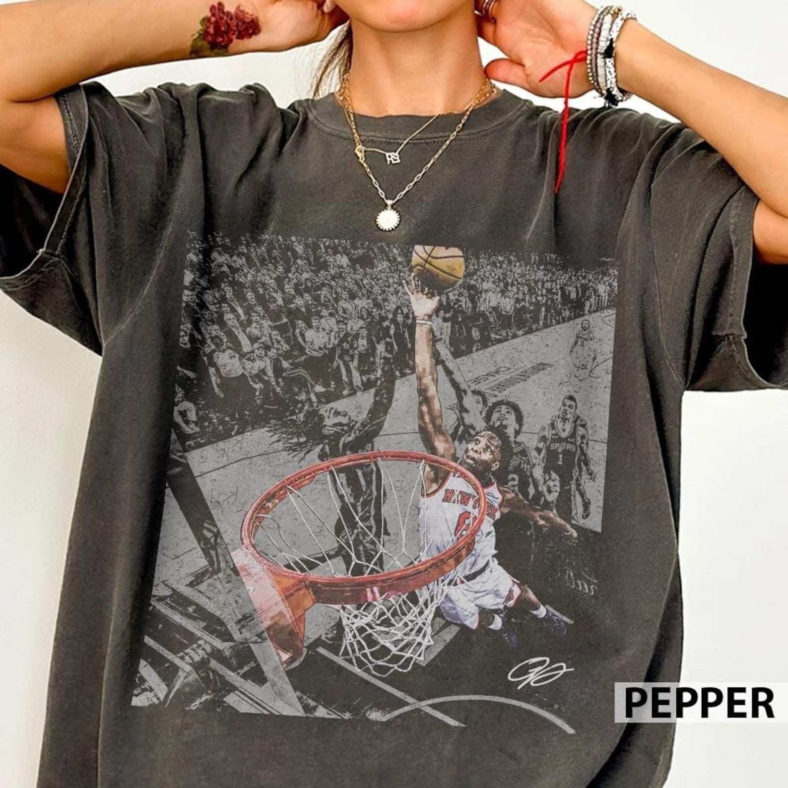 New York Knicks 2026 Champions T-Shirt The Hand Of OG Anunoby Basketball Tee