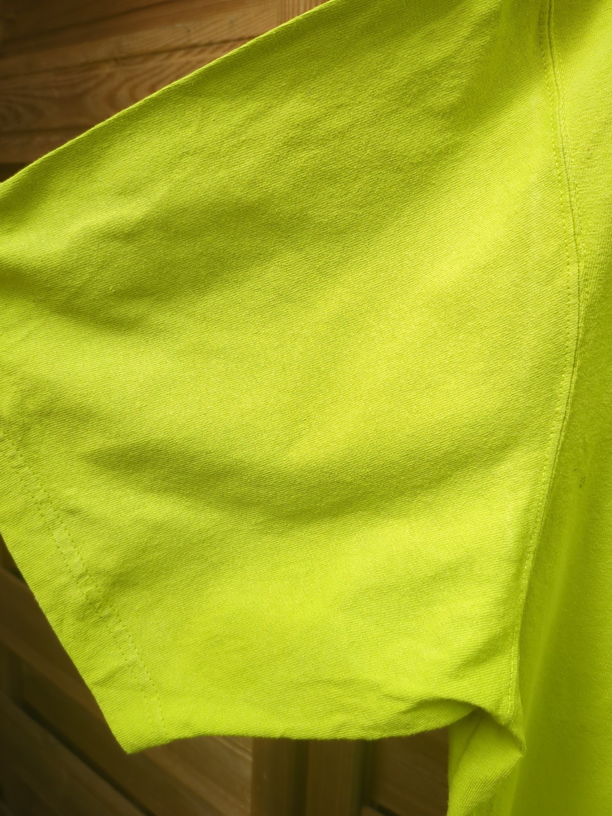 Carhartt Pocket T Shirt Lime Green Distressed Size XL Cotton Pit To Pit 26