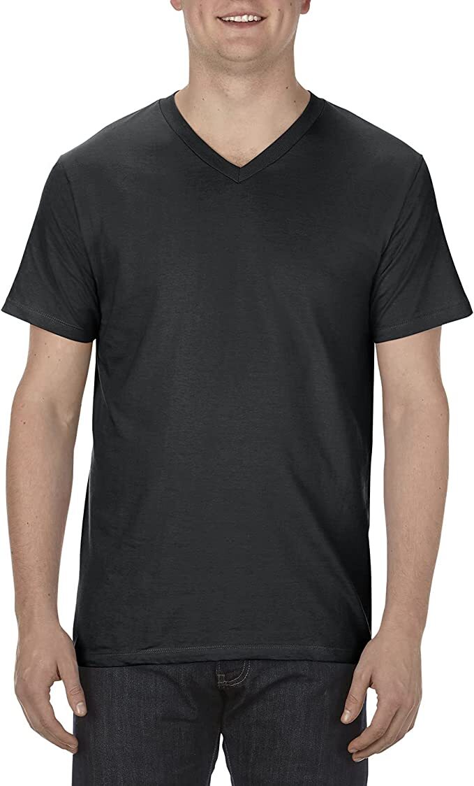Alstyle 5300 Adult Ringspun Cotton V-Neck T-Shirt
