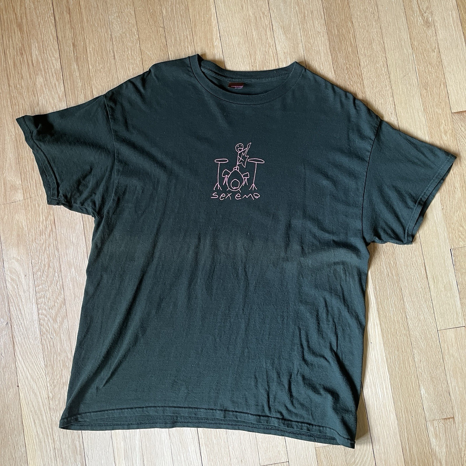 sex emo false alarm tshirt NYC skate fingerboard sz xl