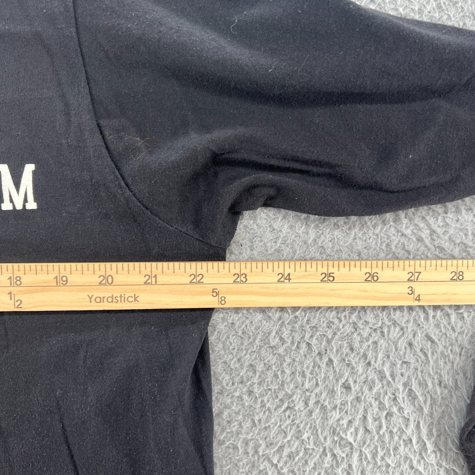 Vintage Army Shirt Mens Extra Large Black Navy College 80s Single Stitch Tee