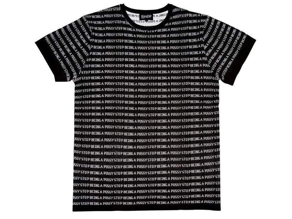 RIPNDIP S.B.A.P Jacquard Knit Tee – Black/White – New – SALE WAS £35!