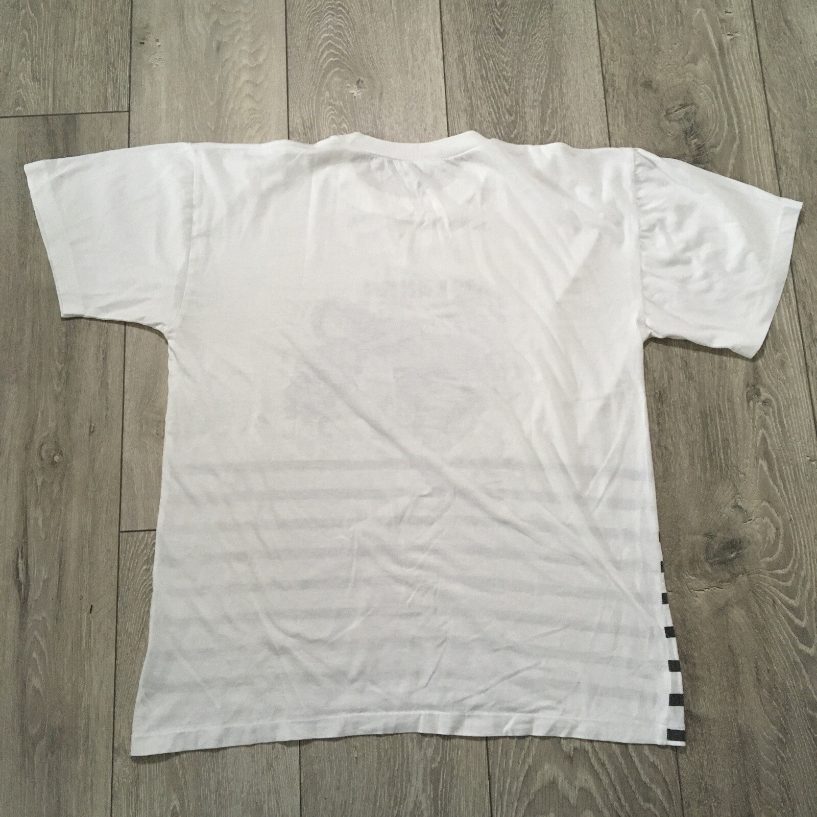 Vintage Sri Lanka Shirt Mens XL White Cotton Elephant Graphic Single Stitch Slim