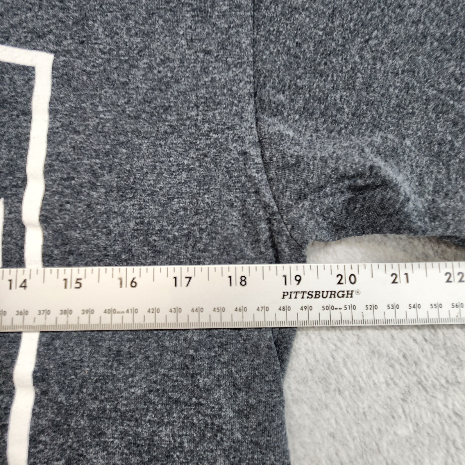 MV Sport T-Shirt Men&rsquo;s M Gray Solid Cotton Logo Crew-Neck Short Sleeves Pullover