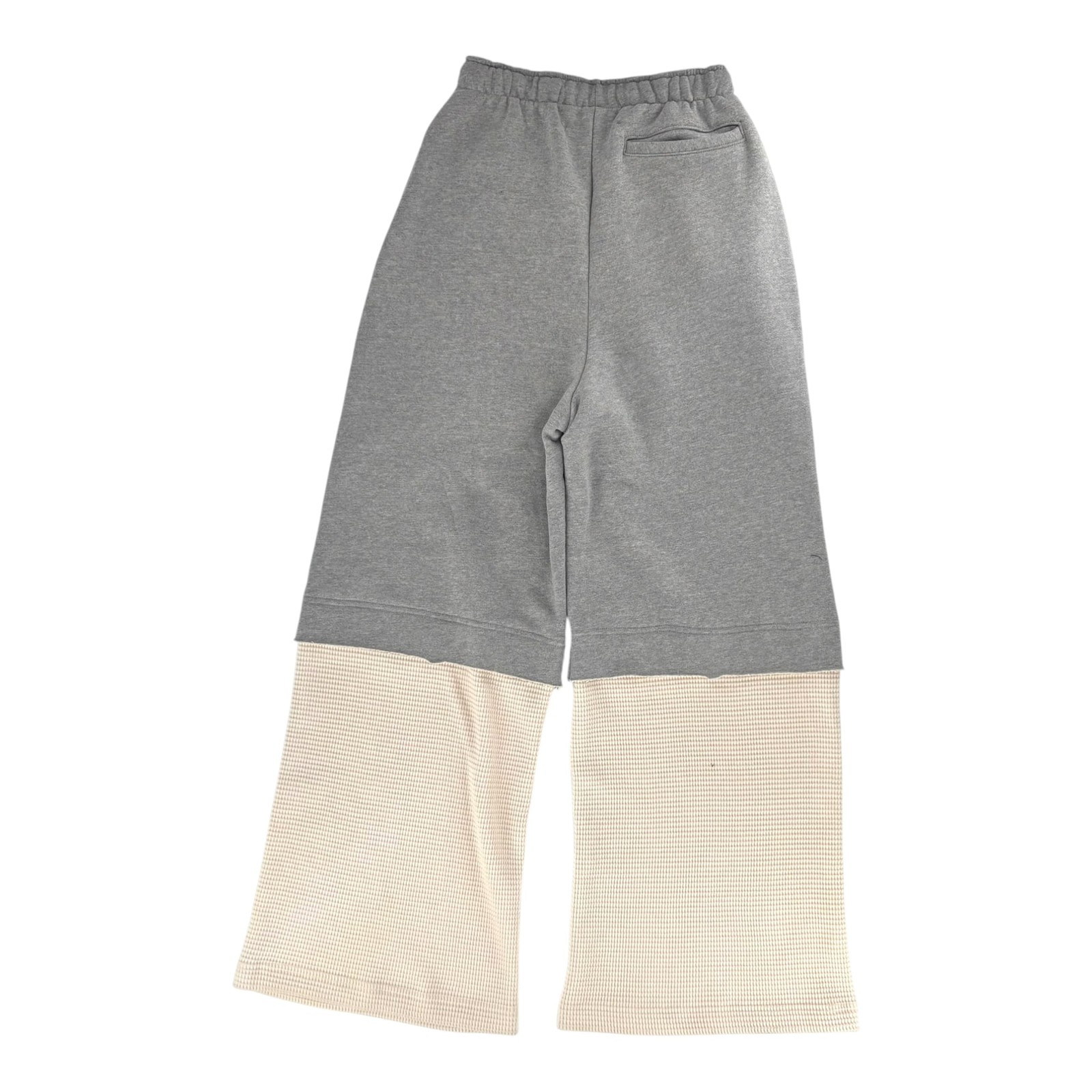 Size S Satoshi Nakamoto Double Layer Studded Sweatpants White