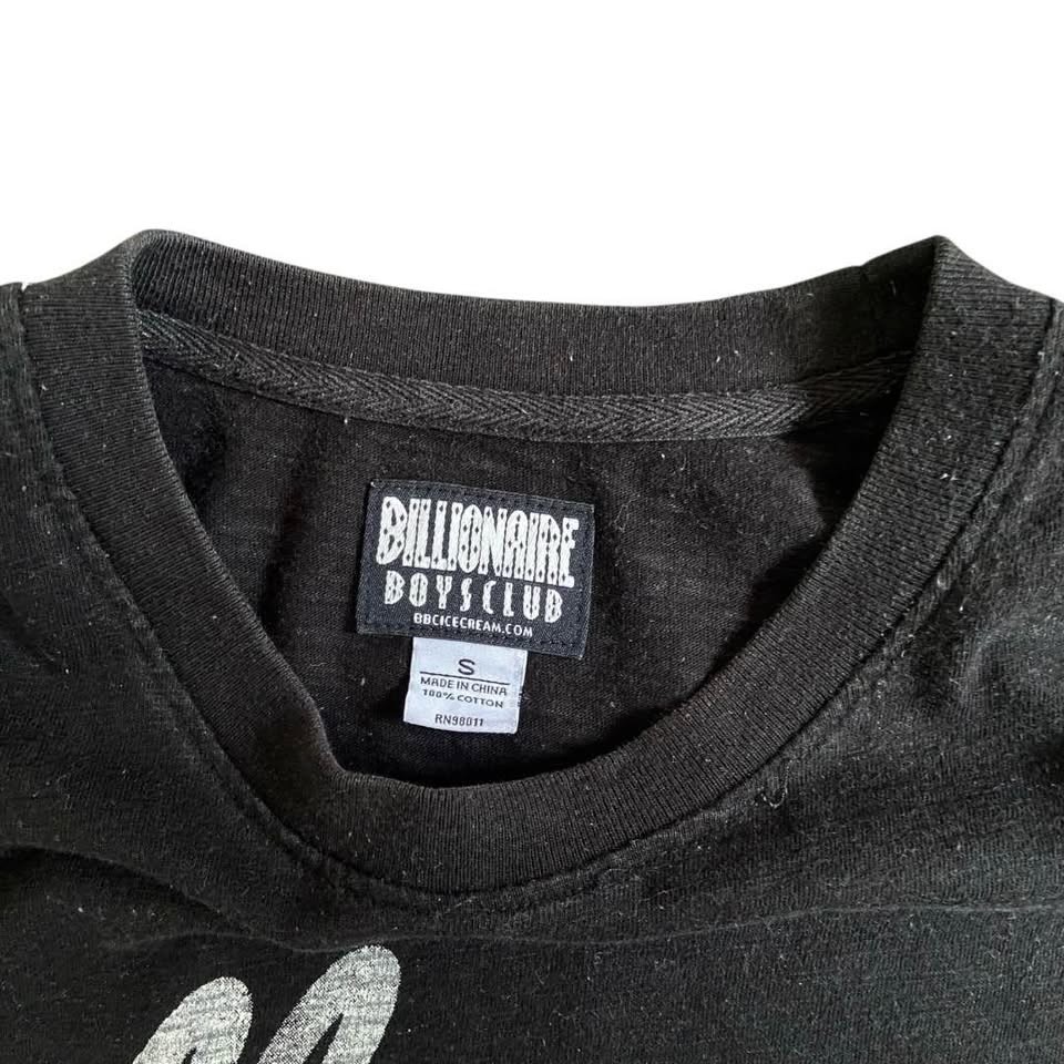 Billionaire Boys Club BBC T-Shirt Black Embroidered Earth UFO Space Graphic L
